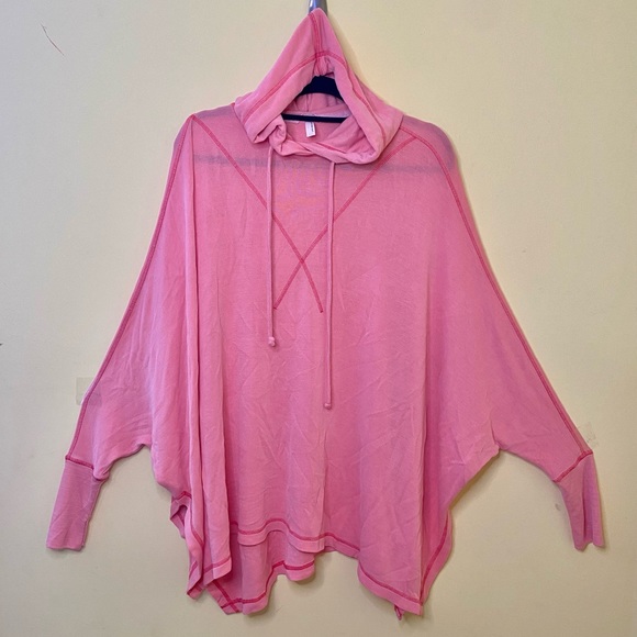 FP Movement Hoodie Size XS Swingin’ It Pink Oversized - Picture 2 of 12